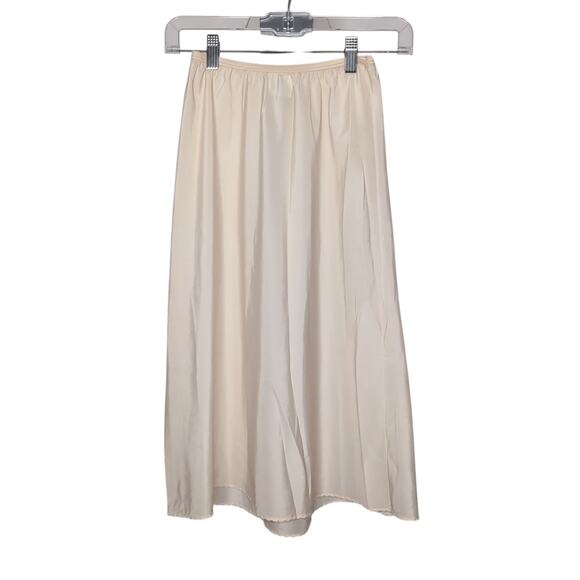 Nordstrom Half Slip 25 Inch Womens VTG Sz M (XXS-S Today) Beige Dress Skirt READ - Picture 13 of 13
